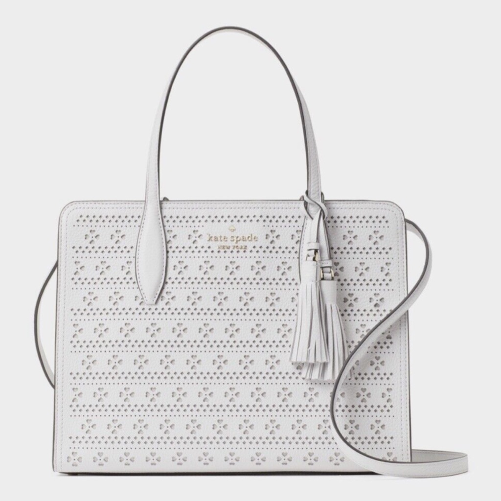 Kate Spade Rowe Perforated Top Zip Satchel